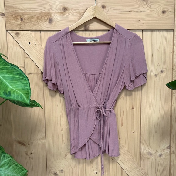 HUDSON Women's Long Sleeve Wrap Shirt - Casual Button-Down Blouse For Work Or Everyday Wear - View #10